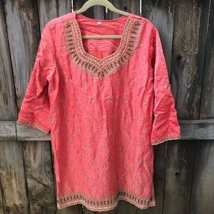 Traditional Indian kurti Kurta tunic lined size 50